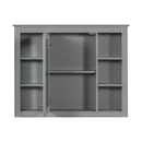 Wall Mounted Medicine Cabinet With Mirror, Storage Cabinet Featuring 6 Open Shelves And Adjustable Interior by HouseOfZazla