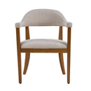 Wood Frame Upholstered Dining Chairs with Armrests (Set of 2) by HouseOfZazla