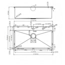 Drop In Kitchen Sink, 16 Gauge Stainless Steel, Single Bowl, Topmount Basin