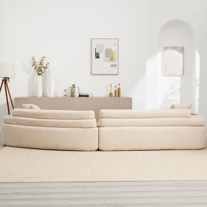 Walker Edison | Boucle Modular Sleek Sofa