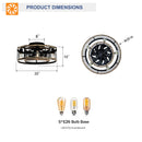 20'' Cage Ceiling Fan With Remote Control by HouseOfZazla