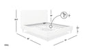 Stockholm - Modern Wavy Headboard Platform Bed by HouseOfZazla