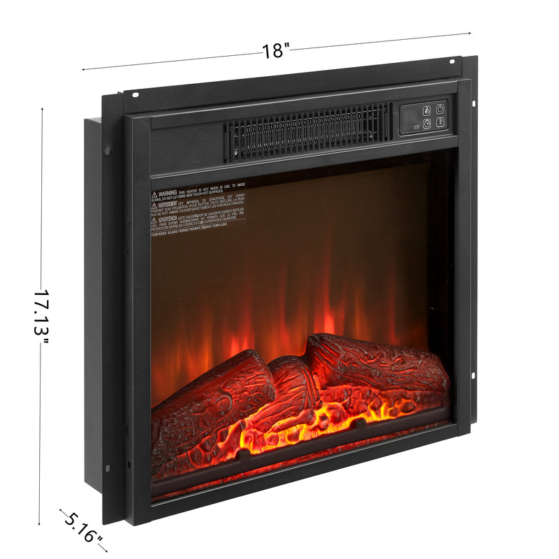 Electric Fireplace Insert 18" 1400W Remote Control, photo 10 of 10