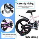16-18 Inch Kids Bike with Training Wheels and Adjustable Seat