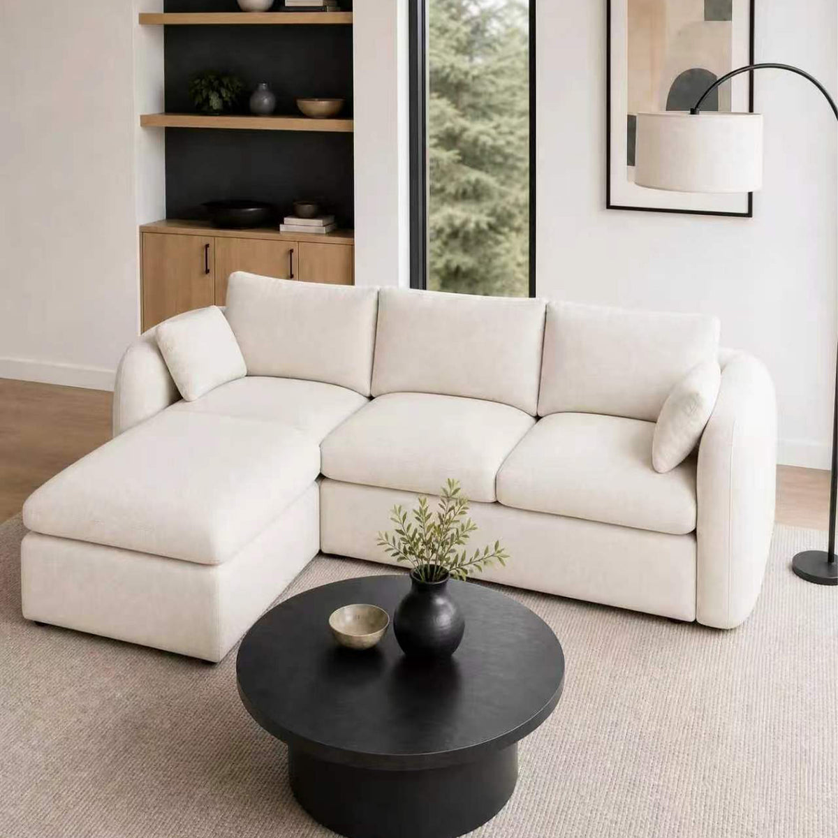 Fully Sponge Compressed Sectional Sofa, photo 4 of 9
