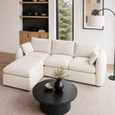 Fully Sponge Compressed Sectional Sofa