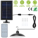 Solar Shed Lights Dimmable Timing Auto Off Sensor Hanging Lamp IP65 Waterproof Remote Control Pendant Light For Garden Patio Balcony with 9.84FT Wire