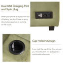 87.4" Sleeper Sofa Bed,2 in 1 Pull Out sofa bed L Shape Couch with Storage Ottoman for Living Room,Bedroom Couch and Small Apartment, Green