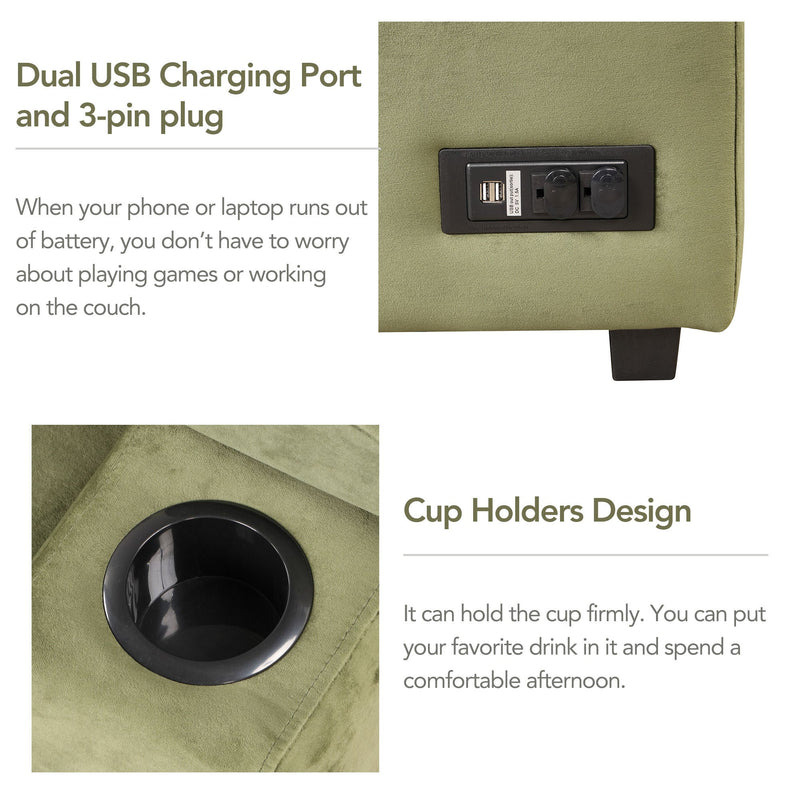 87.4" Sleeper Sofa Bed,2 in 1 Pull Out sofa bed L Shape Couch with Storage Ottoman for Living Room,Bedroom Couch and Small Apartment, Green