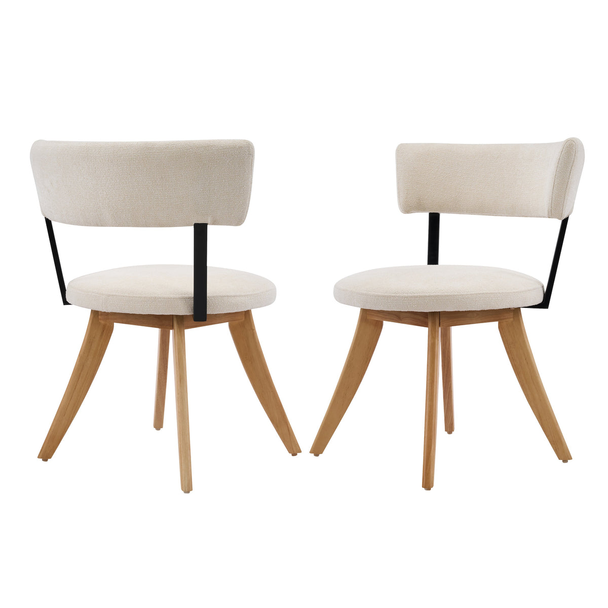 Upholstered Dining Chairs with Curved Back, photo 2 of 10