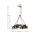 Abbott 4-Light Metal Shade Chandelier