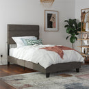 Paloma - Twin Bed With Dual USB Port - Linen by Unique Piece Furniture