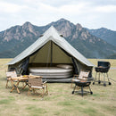 Oxford Bell Tent 13.1FT with Stove Jack for Family Camping