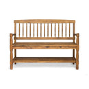 Imperial Bench With Built-In Shelf by HouseOfZazla