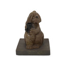 Hand Crafted Rabbit Umbrella Base With Playful Design - Light Brown by HouseOfZazla