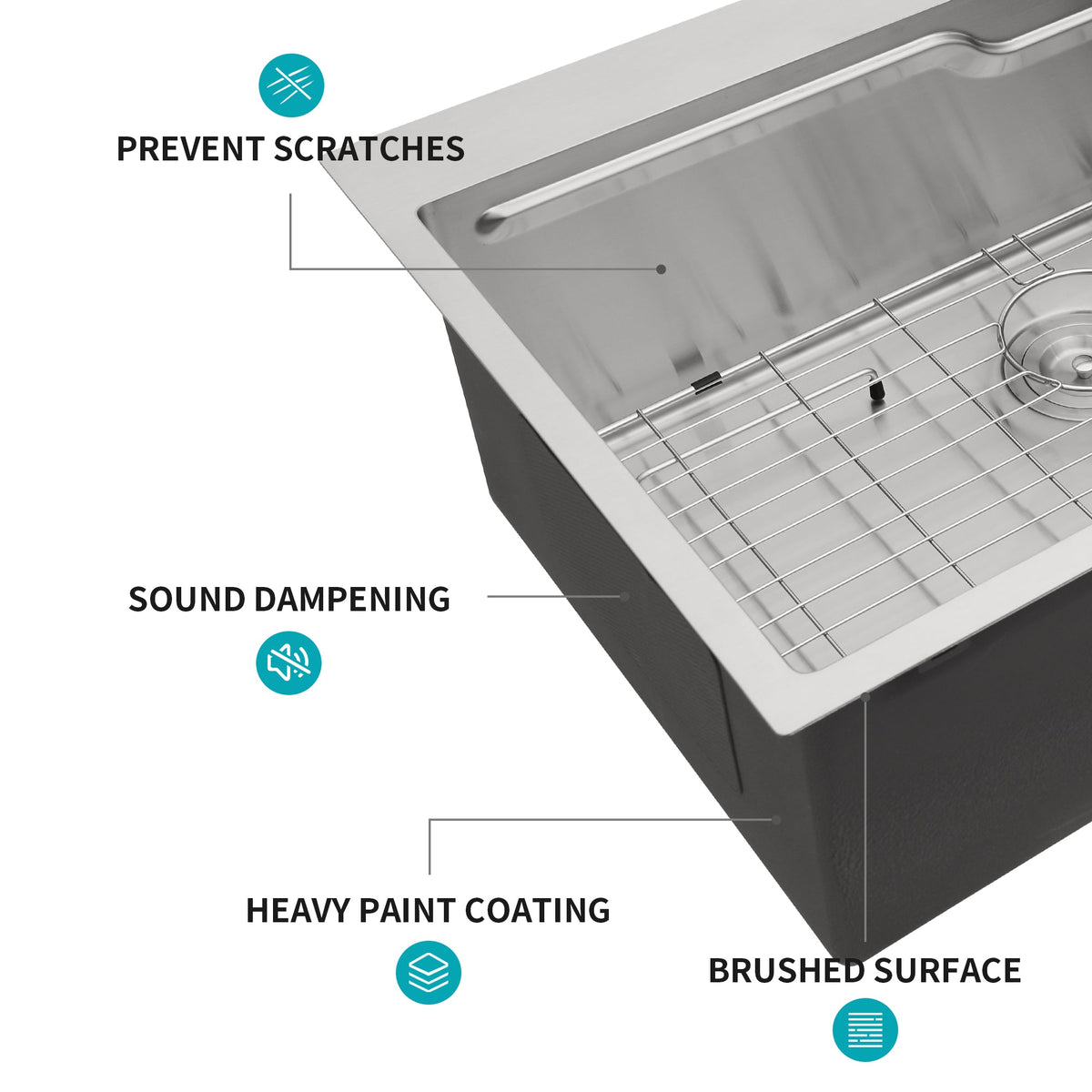 33" Drop In Kitchen Sink, photo 5 of 10