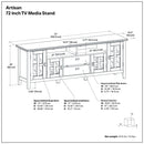Artisan - TV Media Stand - Rustic Natural Aged Brown