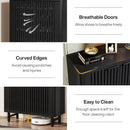 6 Tier Shoe Cabinet With Louvered Doors by HouseOfZazla