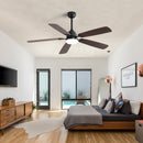 52 Inch Classics Ceiling Fan With LED Light by HouseOfZazla