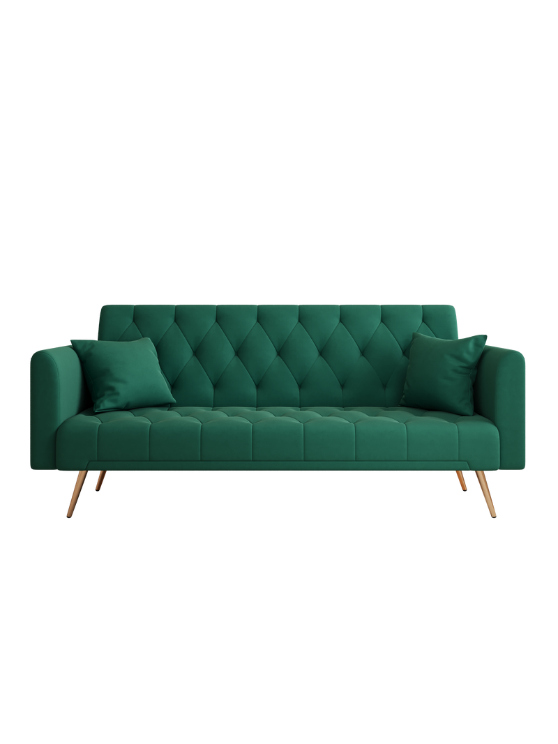 71" Convertible Double Folding Living Room Sofa Bed