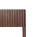 Queen Headboard Only, Fluted Panel Design - Walnut by HouseOfZazla
