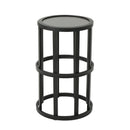 Outdoor Powder Coated Side Table - Gray by HouseOfZazla