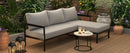 U_style Outdoor L-Shaped Sofa with Iron Frame,Weather-Resistant Patio Sofa Set with Ultra-Thick Cushions,Comfortable Seating for 3,Ideal for Patio, Balcony,and Garden by Montret