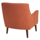 Accent Chair Upholstered With Legs - Burnt Orange by HouseOfZazla