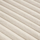 86.6Inch Corduroy 3-seater sofa With 3 back pillows, 2 toss pillows and two ottoman, Comfy Sofa- Deep Seat Couch for Living Room