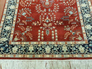 4' X 6' Vintage Handmade Pakistani Rug Highly Detailed Red