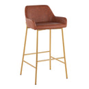 Daniella - Contemporary / Glam Fixed Height Bar Stool (Set of 2) by HouseOfZazla