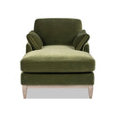 Pasadena - Modern Farmhouse Chaise Lounge Chair - Olive Green by HouseOfZazla