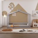 Bed House Bed Frame With Fence by HouseOfZazla