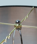 16"x16"x9" Granite Gray Burlap Hardback Drum Lampshade