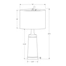 Lighting, Table Lamp, Resin, Contemporary - Black / Cream