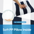 2 Pack Outdoor Throw Pillows - Waterproof & Fade-Resistant (18x18 Inch) by HouseOfZazla