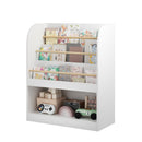 Kids Bookshelf with 3-Tier Front-Facing Display & Toy Storage