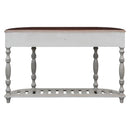 52"Modern and Contemporary Curved Console Table Sofa Table Entryway Table for Hallway Living Room with 4 Drawers and 1 Shelf