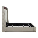 Jamonica - Eastern King Bed - Beige & Dark Brown by Unique Piece Furniture