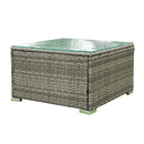 4 Piece Patio Sectional Wicker Rattan Outdoor Furniture Sofa Set With Storage Box by HouseOfZazla