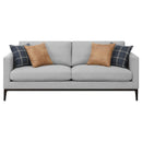 Montauk - 2 Piece Arms Living Room Set With Upholstered Seating - Light Gray