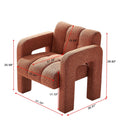 31.10" Boucle Upholstered Accent Chair by Unique Piece Furniture