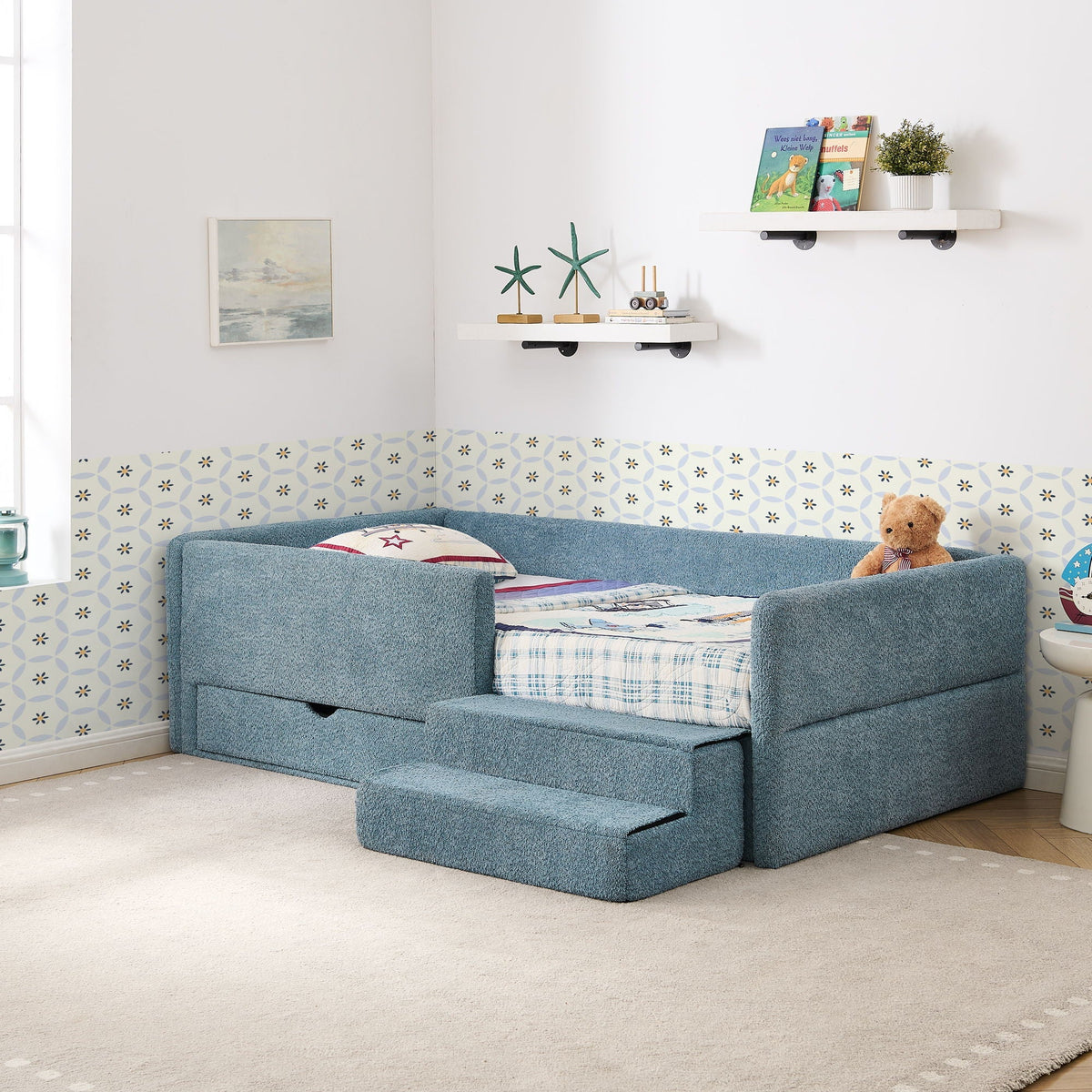 Safe Kids Bed With Guardrails And Storage, photo 13 of 14