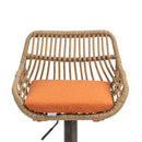 Modern Swivel Bar Stools Adjustable Counter Chairs With Footrest (Set of 2) by HouseOfZazla