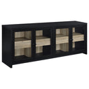 Denison 3-piece Entertainment Center 79-inch TV Stand Black