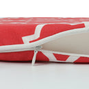 Outdoor Chair Cushions with Straps - Set of 4, Plaid Red by HouseOfZazla