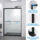 Aluminum Frame Double Sliding Shower Door