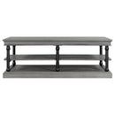 55.1" Wood Coffee Table with Storage Shelves by HouseOfZazla