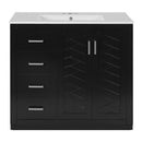 Bathroom Vanity With Sink Combo, Storage Cabinet, Freestanding Set With 3 Drawers & Soft Closing Doors by HouseOfZazla