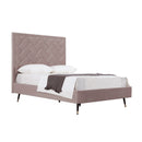 Crosby - Bed With Upholstered Headboard And Slats by HouseOfZazla